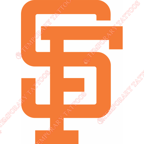 San Francisco Giants Customize Temporary Tattoos Stickers NO.1884